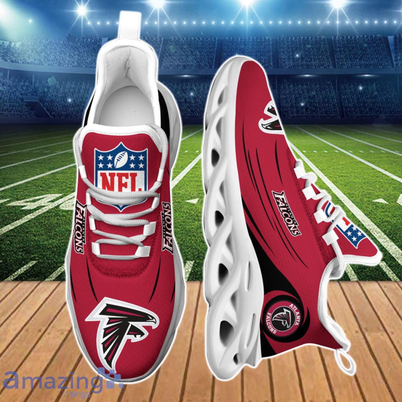 NFL Atlanta Falcons Red Black Max Soul Shoes Running Sneakers - T-shirts  Low Price