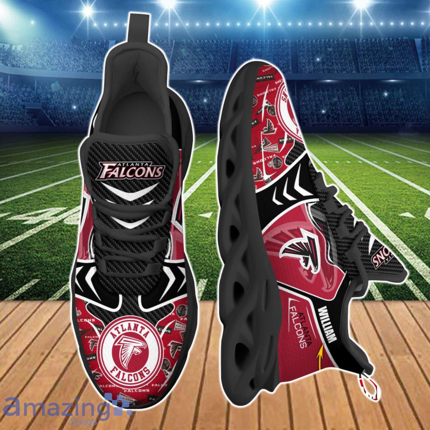 Atlanta Falcons NFL Max Soul Shoes with Custom Name Product Photo 2
