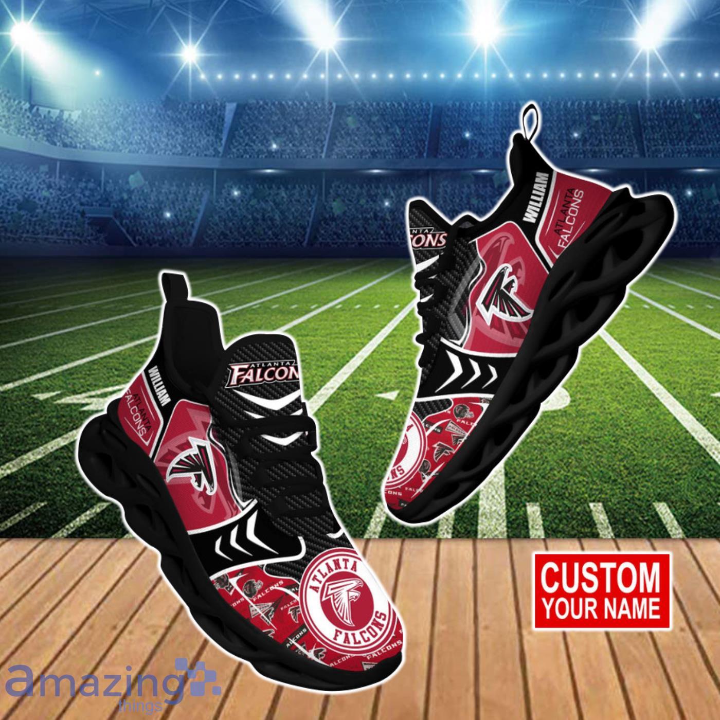 Atlanta Falcons NFL Max Soul Shoes with Custom Name Product Photo 1