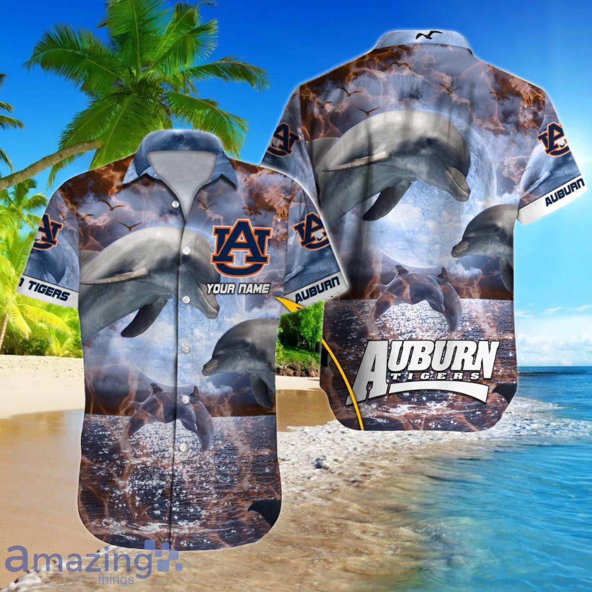 Auburn Tigers NCAA Custom Name Hawaii Shirt Best Gift For Fans Product Photo 1