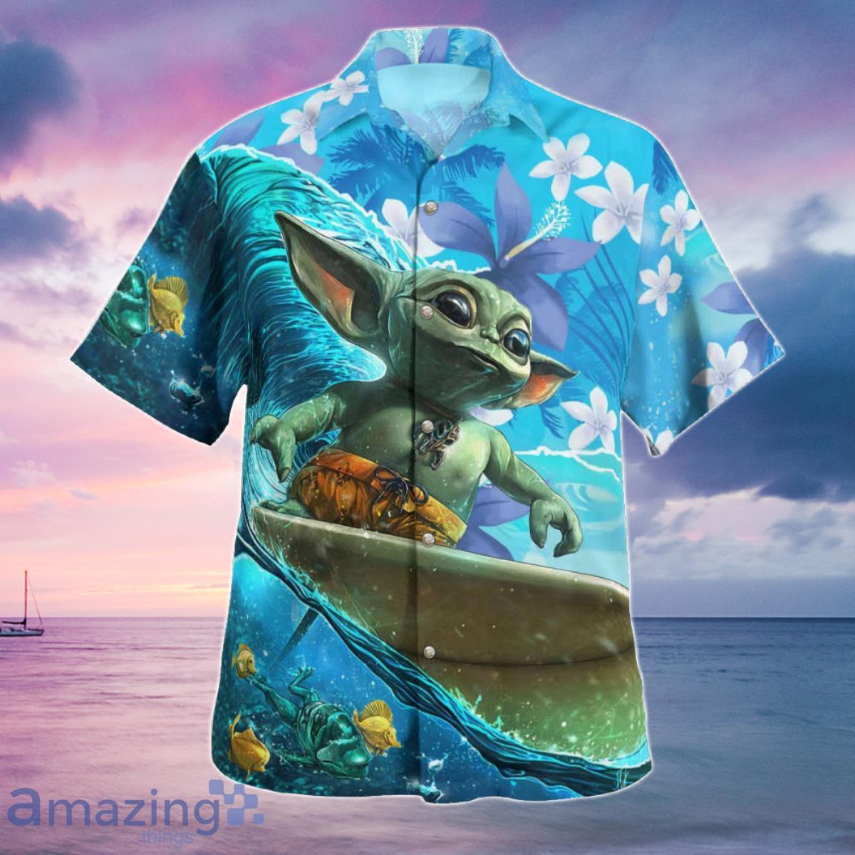 Baby Yoda Star Wars Dallas Cowboys Hawaiian Shirt Best Beach Gift