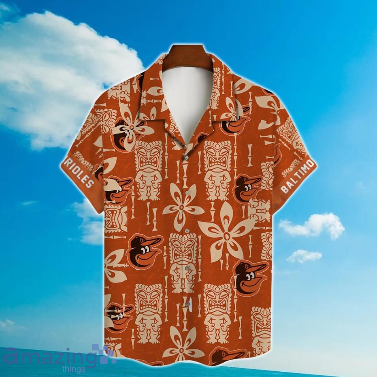 Baltimore Orioles Major League Baseball 2023 Tiki Hawaiian Shirt Product Photo 2