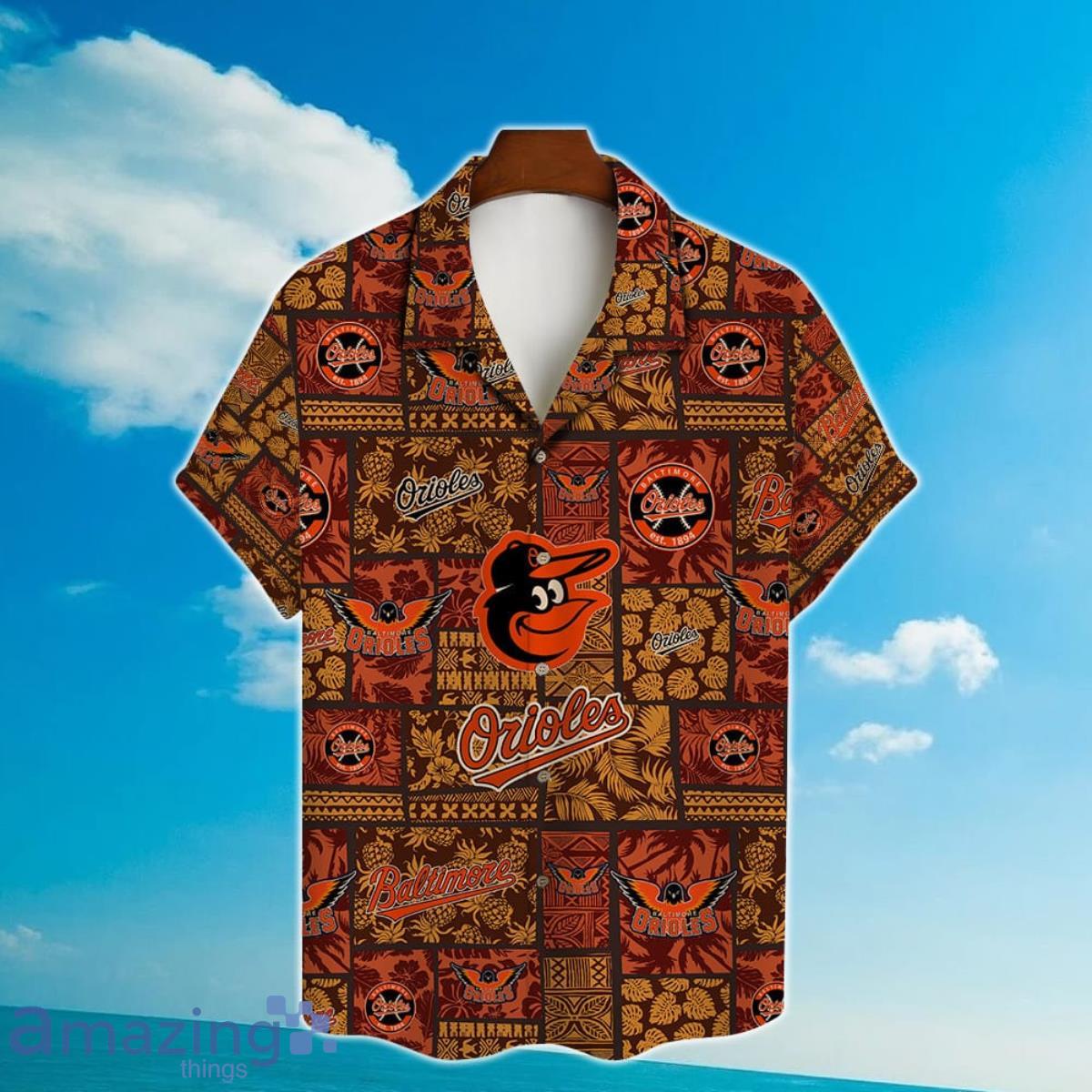 Baltimore Orioles Major League Baseball Hawaiian Shirt with 3D Printed Design Product Photo 2