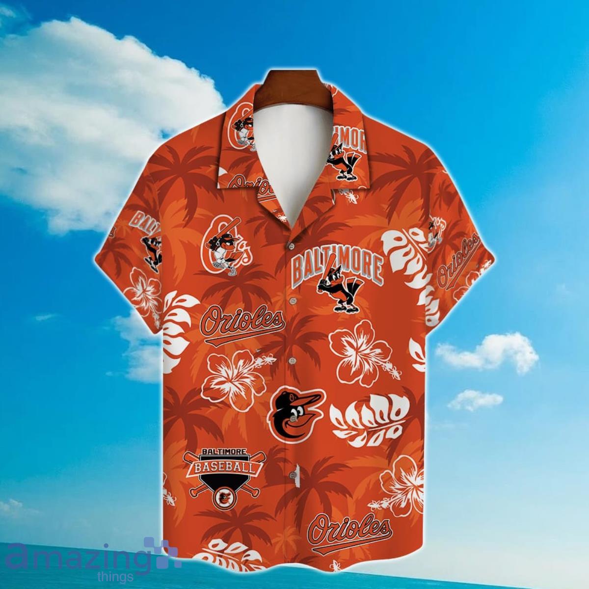 Baltimore Orioles Major League Baseball Tropical Floral 2023 Hawaiian Shirt Product Photo 2