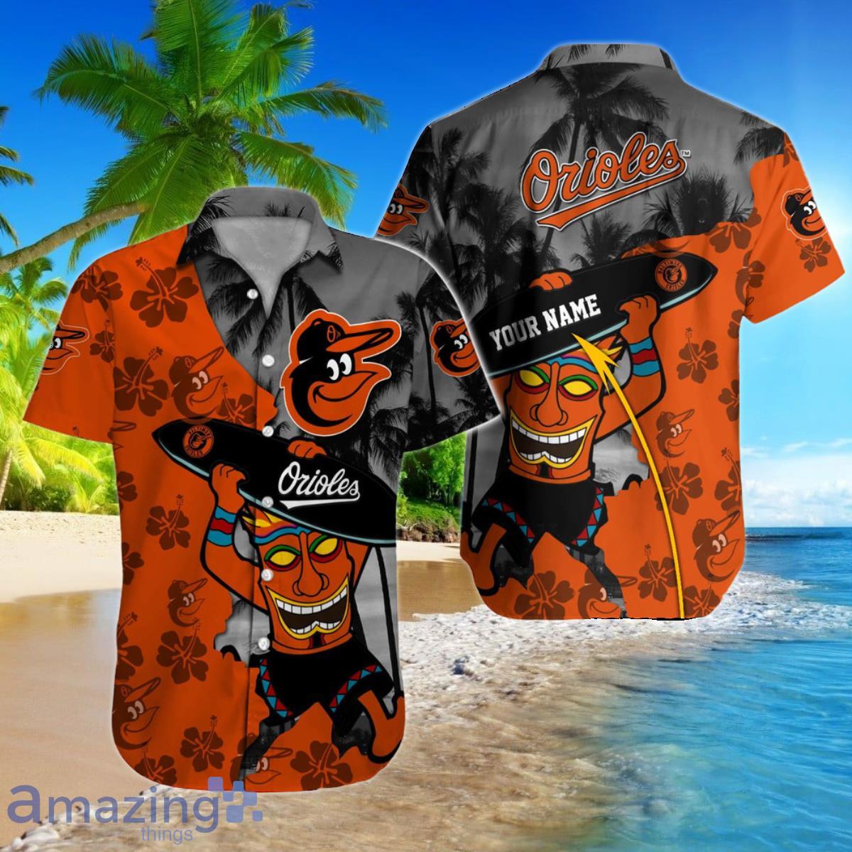 Baltimore Orioles MLB Custom Name Hawaiian Shirt Best Gift For Fans Product Photo 1