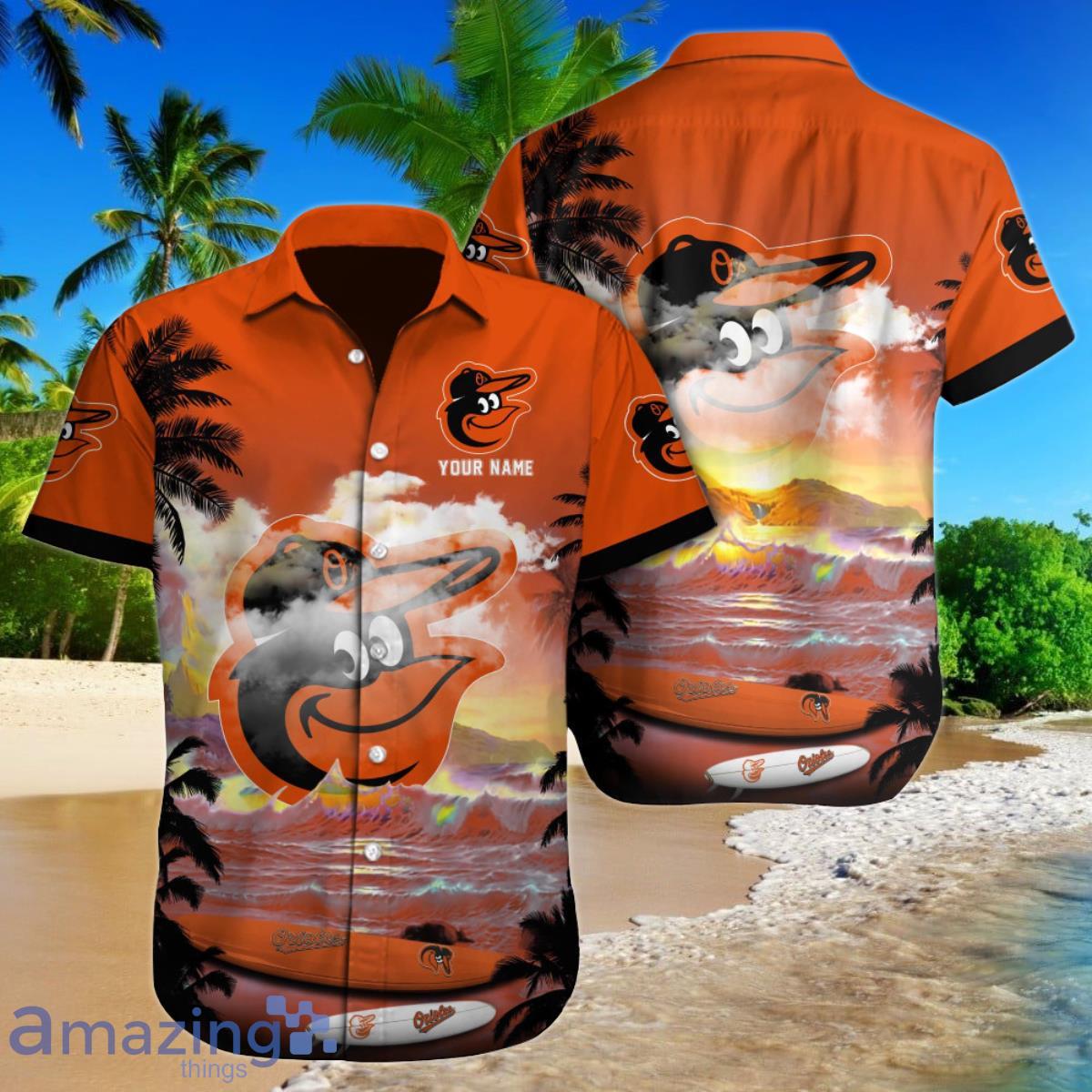 Baltimore Orioles MLB Custom Name Hawaiian Shirt For Men Women Gift For Fans Product Photo 1