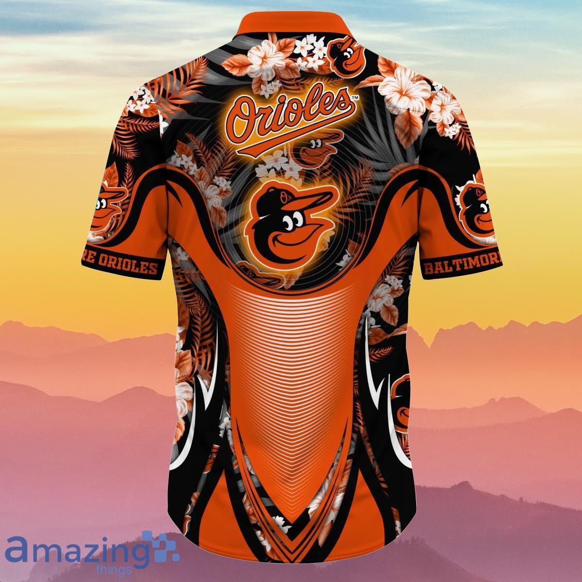 Trending MLB Baltimore Orioles Flower Floral Hawaiian Shirt - Owl