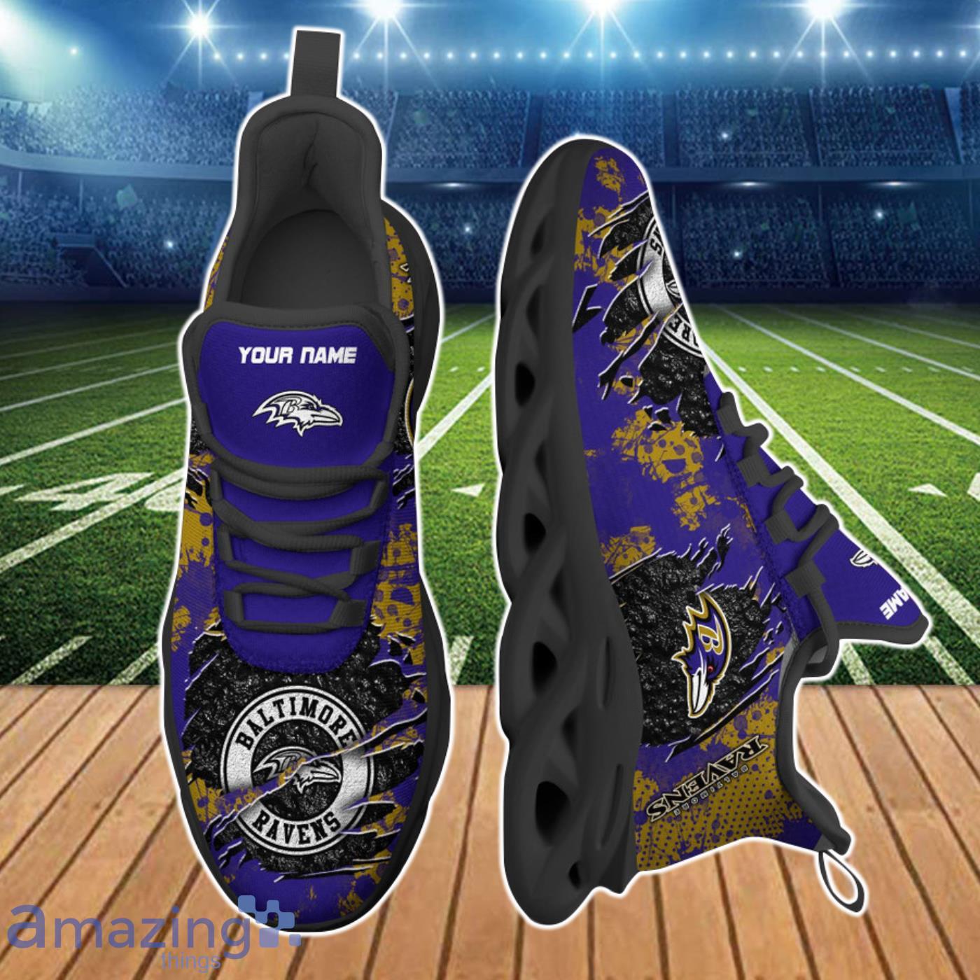 Baltimore Ravens NFL Clunky Max Soul Shoes Custom Name For Men Women Product Photo 2