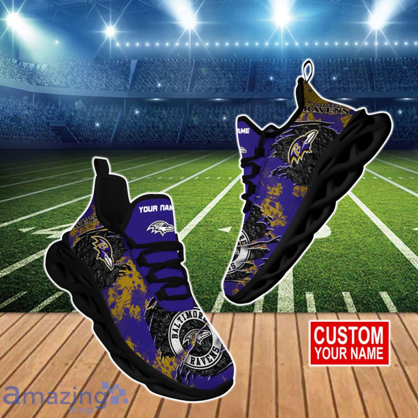 Baltimore Ravens NFL Clunky Max Soul Shoes Custom Name For Men Women Product Photo 1