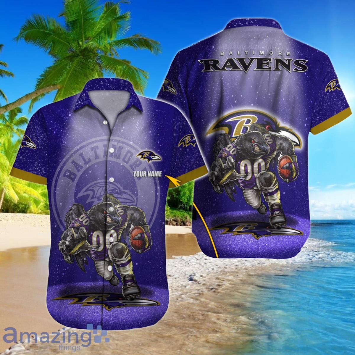 Baltimore Ravens-NFL BASEBALL JERSEY CUSTOM NAME AND NUMBER Best Gift For  Men And Women Fans