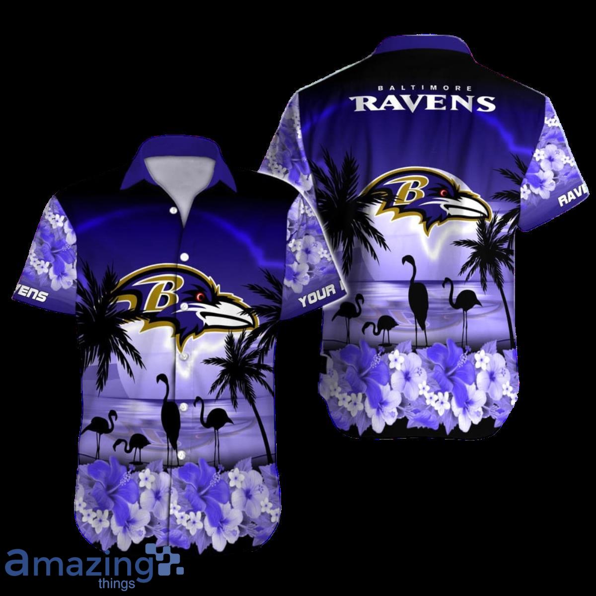 Baltimore Ravens NFL Football Custom Name Hawaiian Shirt For Men