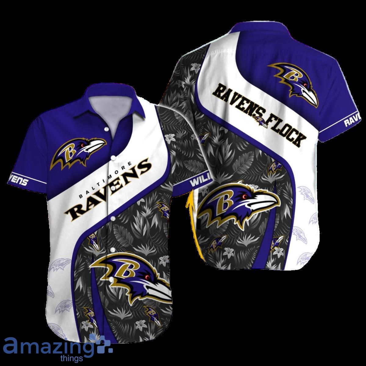 Baltimore Ravens NFL Football Custom Name Hawaiian Shirt For Men Women  Ideal Gift For Real Fans