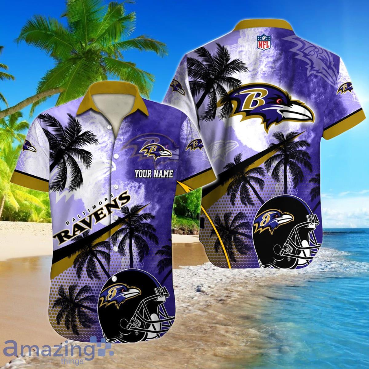 Baltimore Ravens NFL Football Custom Name Hawaiian Shirt For Men