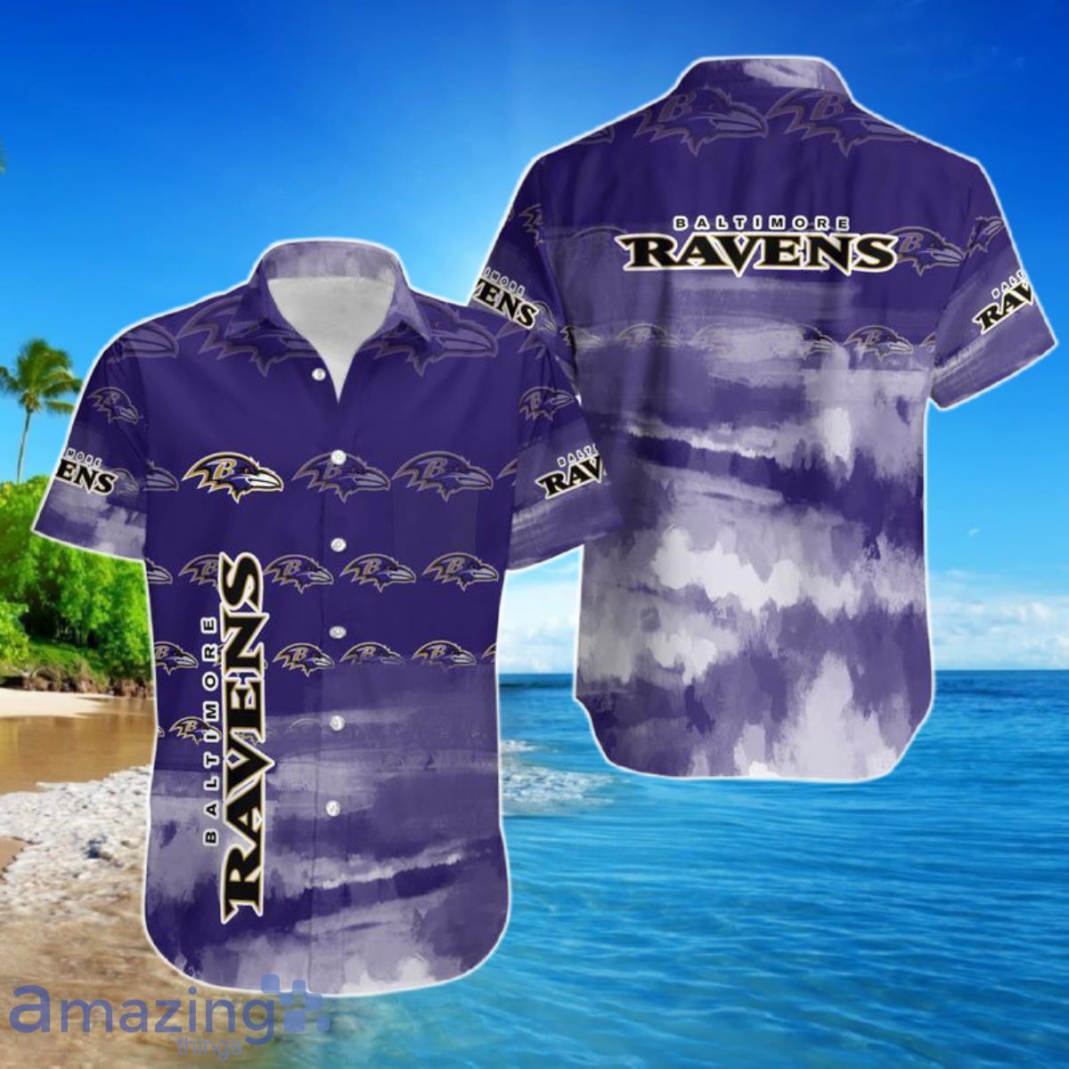 Baltimore Ravens NFL Gift For Fan Hawaiian Shirt For Men And Women Product Photo 1