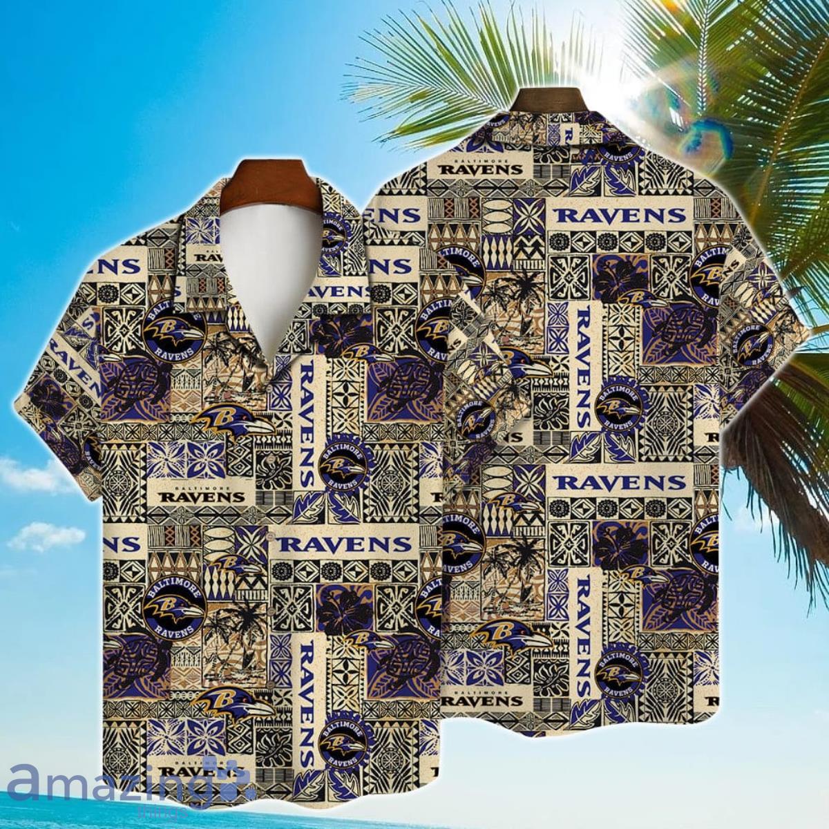 Baltimore Ravens NFL National Football League 2023 AOP Hawaiian Shirt Product Photo 1