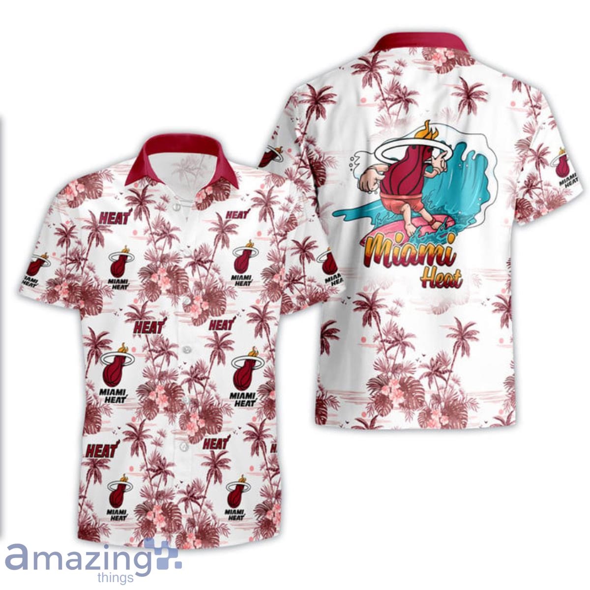 Basketball Miami Heat Special Logo Surfing Summer Hawaiian Shirt Product Photo 1