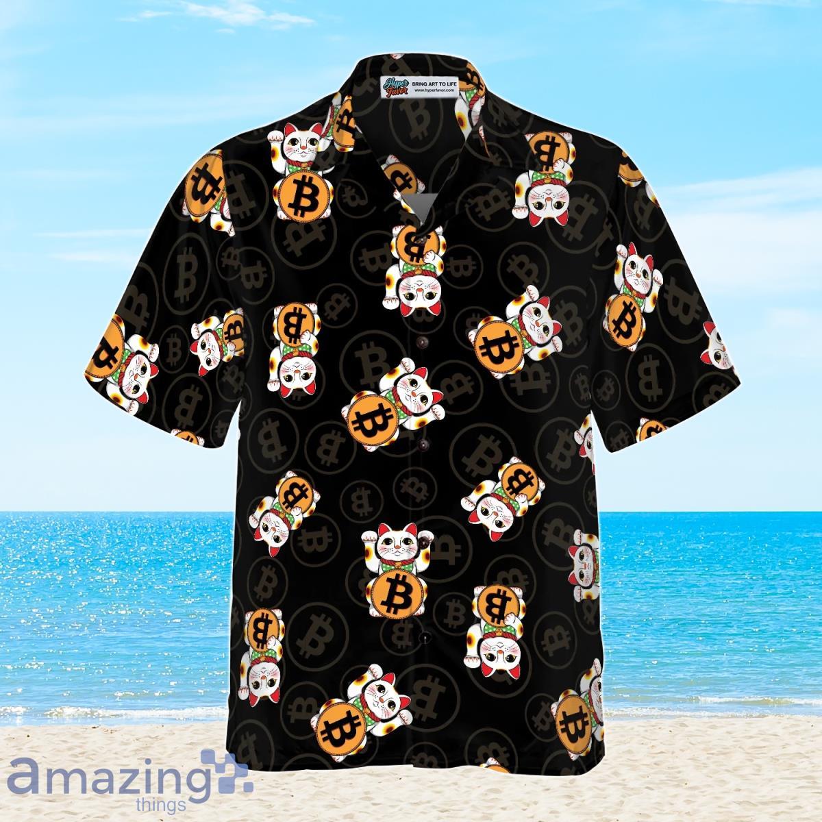 Bitcoin Lucky Cat Hawaiian Shirt Gift For Men And Women image Bitcoin Lucky Cat Hawaiian Shirt Gift For Men And Women Product Photo 3