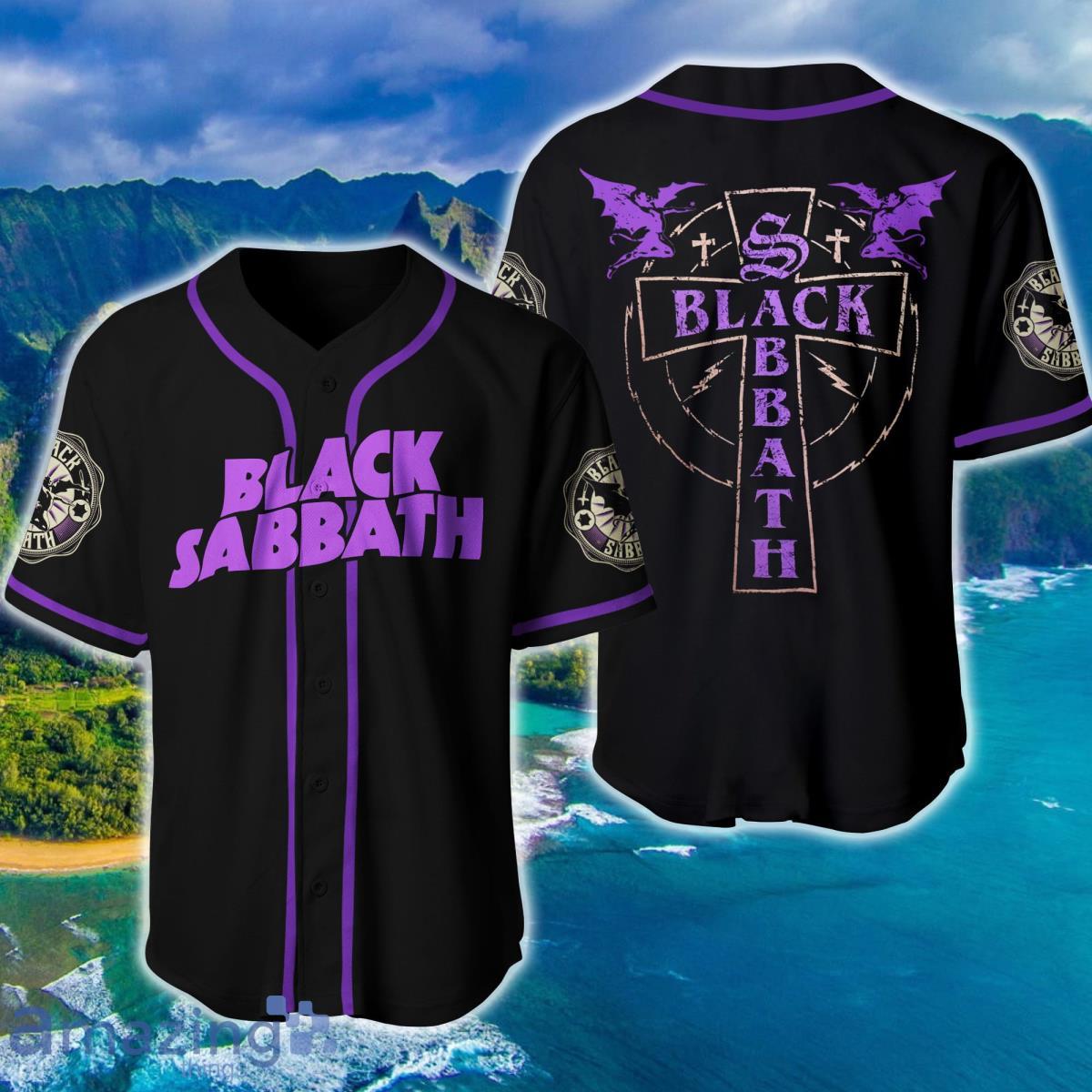 Black Sabbath Baseball Jersey Shirt Product Photo 1