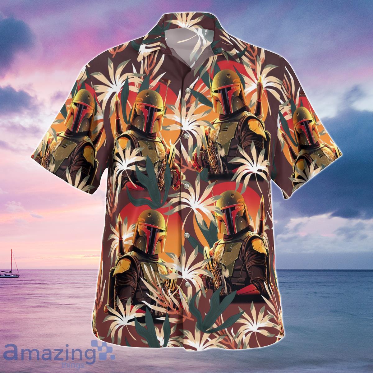 Boba Fett Palm Leaves Hawaiian Shirt Tropical Gift For men And Women Product Photo 1