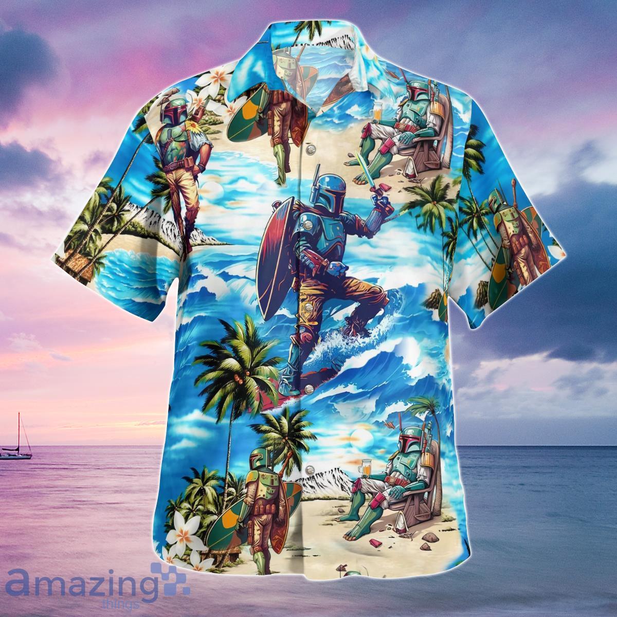 Boba Fett Star Wars Surfing Hawaiian Shirt - Family Gift Ideas That  Everyone Will Enjoy