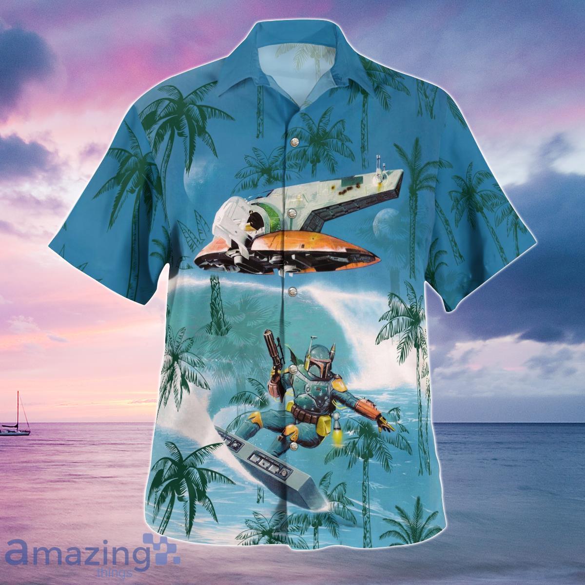 Boba Fett Star Wars Surfing Hawaiian Shirt - Family Gift Ideas That  Everyone Will Enjoy