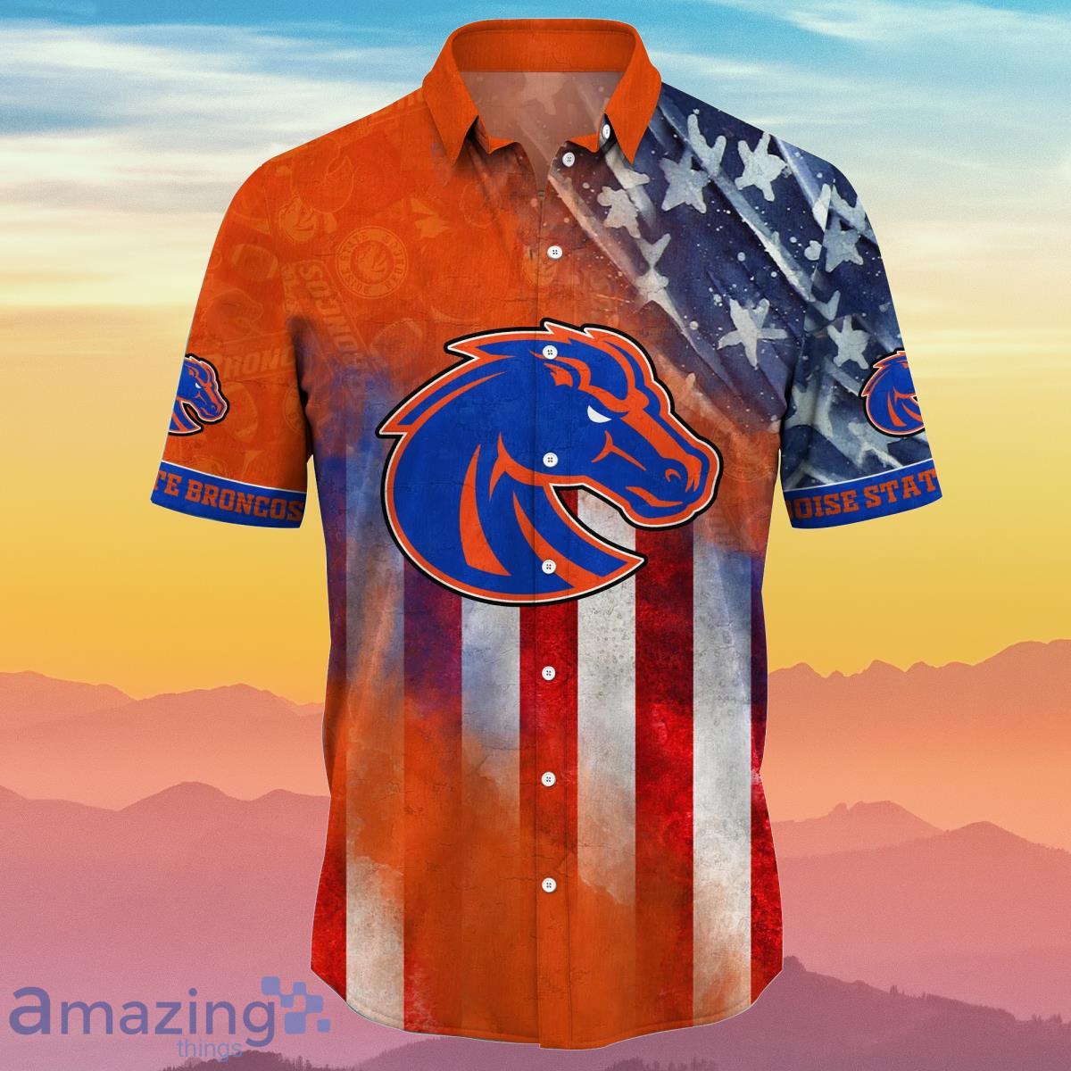 Boise State Broncos NCAA1 Hawaiian Shirt 4th Of July Independence Day  Special Gift For Men And Women Fans