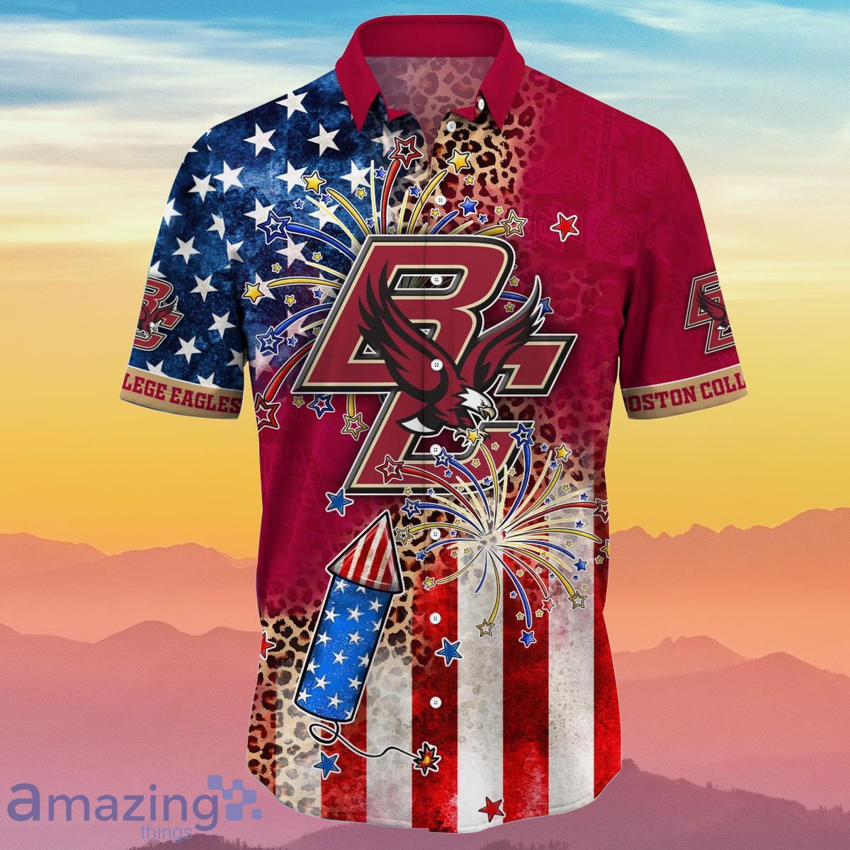 Boston College Eagles NCAA3 Hawaiian Shirt 4th Of July Independence Day Unique Gift For Real Fans image Boston College Eagles NCAA3 Hawaiian Shirt 4th Of July Independence Day Unique Gift For Real Fans Product Photo 2