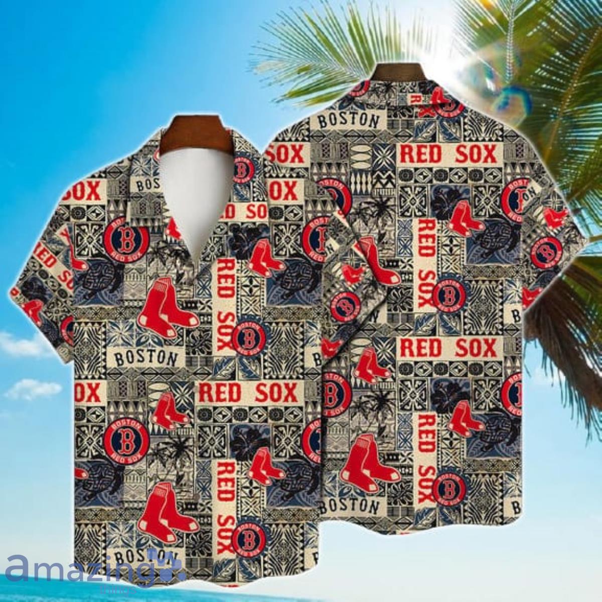 Boston Red Sox Major League Baseball 2023 Hawaiian Shirt And Short Product Photo 1