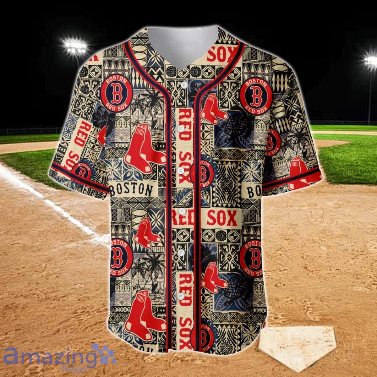 Boston Red Sox - Major League Baseball AOP Baseball Jersey Product Photo 2