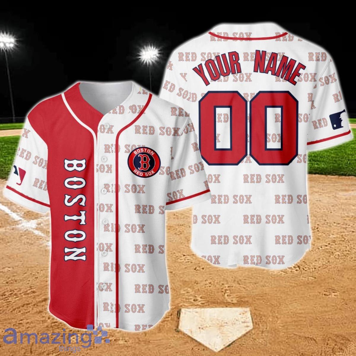 Boston Red Sox Major League Baseball MLB Baseball Jersey Shirt Custom Name  & Number