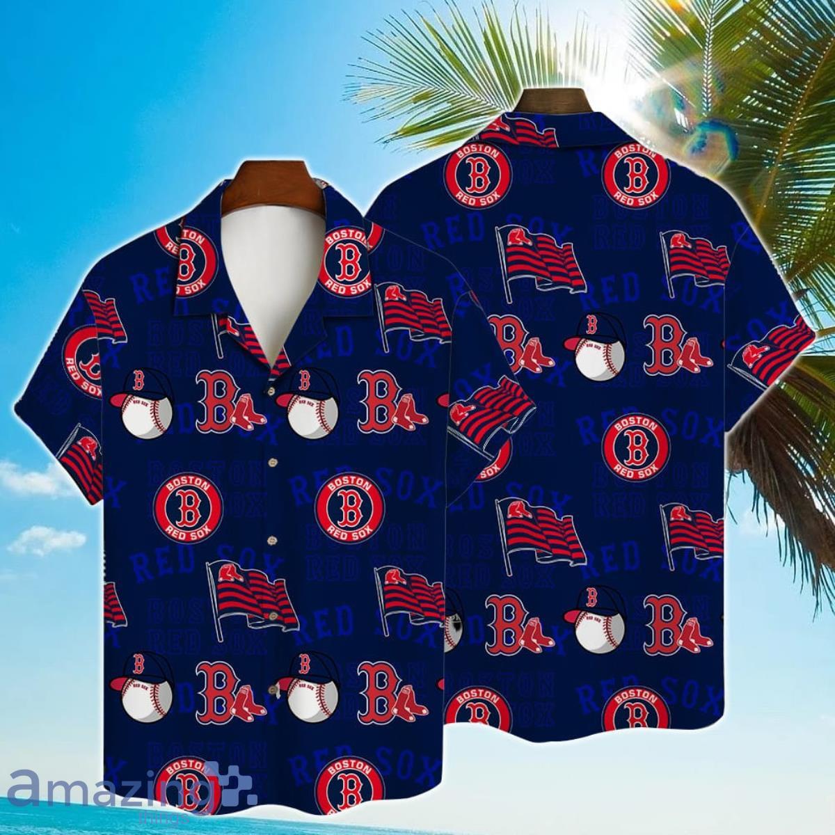 Personalized Boston Red Sox Baseball All Over Print 3D Hawaiian