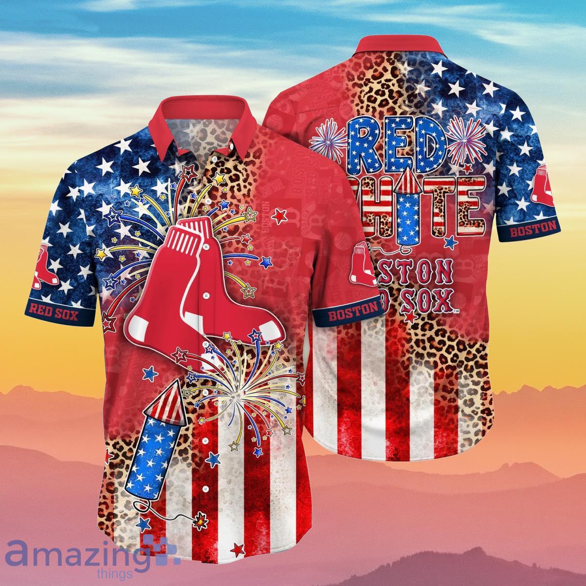 Boston Red Sox MLB Hawaiian Shirt 4th Of July Independence Day Best Gift  For Men And Women Fans
