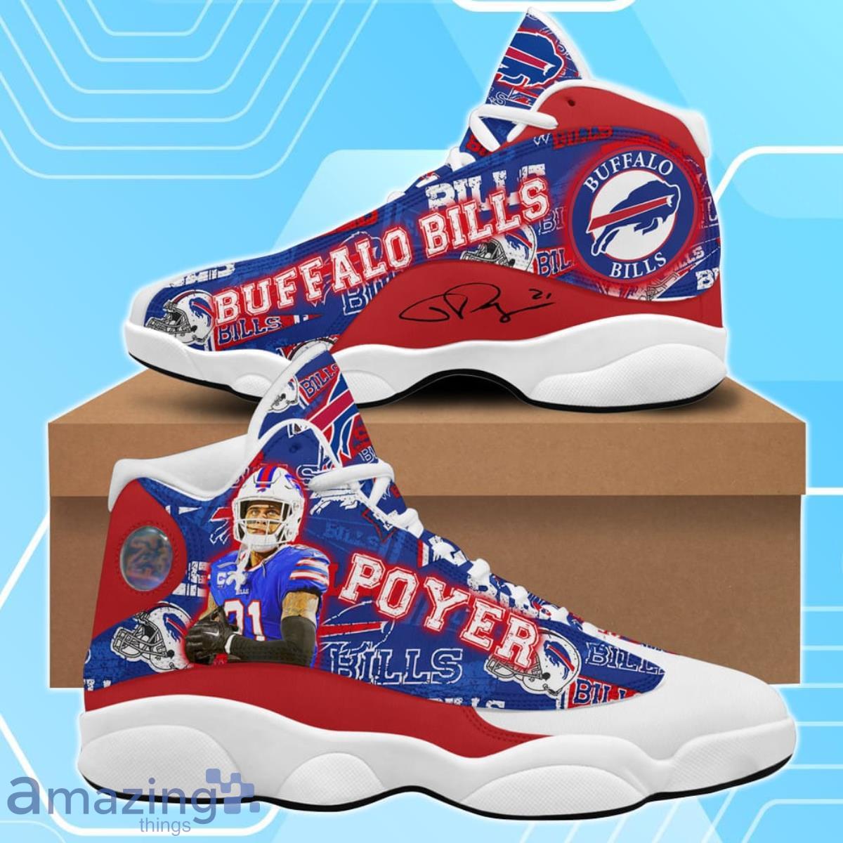 Buffalo Bills Jordan Poyer Air Jordan 13 Shoes For Men Women Product Photo 1