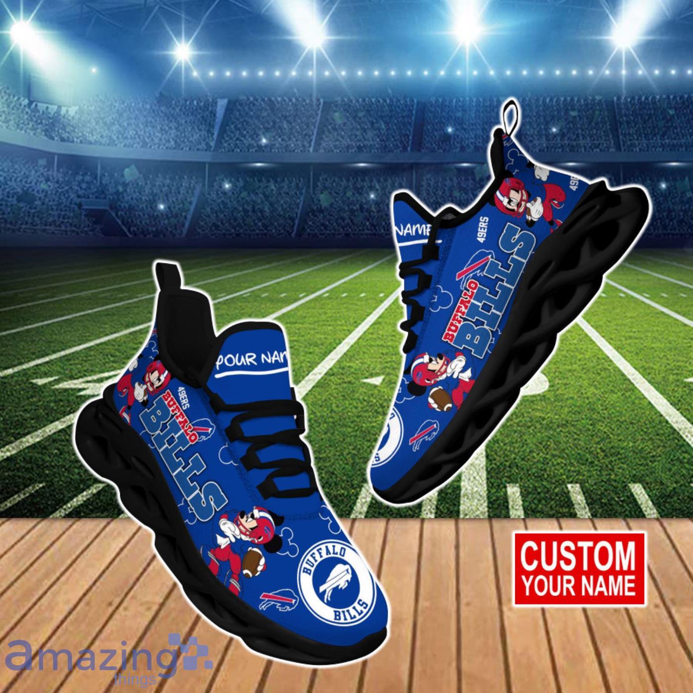 Woods Fantastiske Skifte tøj Buffalo Bills NFL 3D Clunky Max Soul Shoes Custom Name