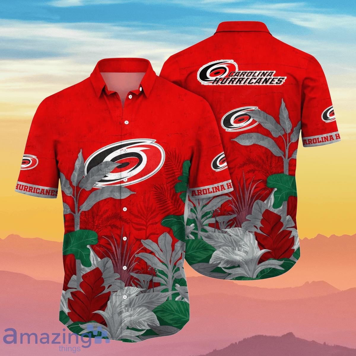 Carolina Hurricanes NHL Flower Hawaiian Shirt Unique Gift For Fans Product Photo 1