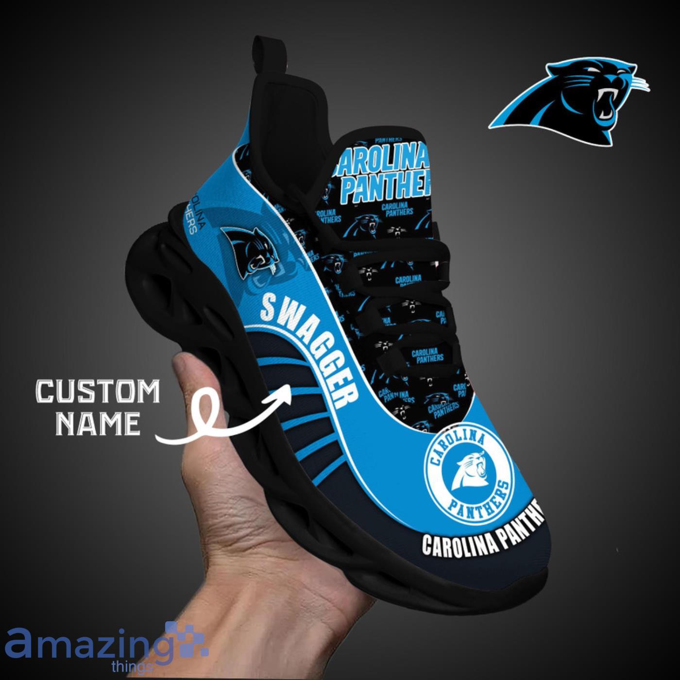 Carolina Panthers NFL Max Soul Shoes Custom Name Sneakers For Men And Women