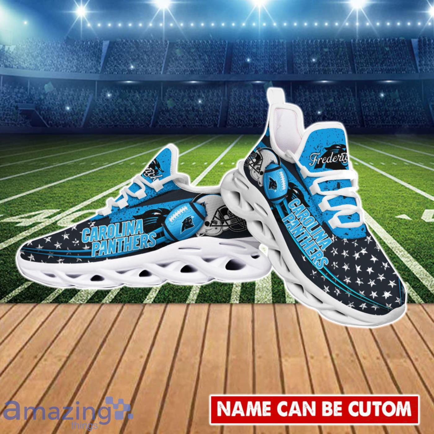 Carolina Panthers NFL Clunky Max Soul Shoes Personalized For True Fans image Carolina Panthers NFL Clunky Max Soul Shoes Personalized For True Fans Product Photo 4