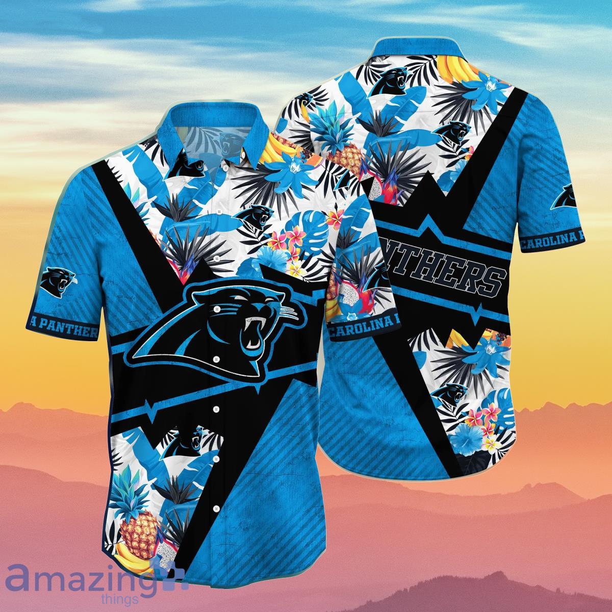 Carolina Panthers Men s Short Sleeve Shirt Hawaiian Shirts Button