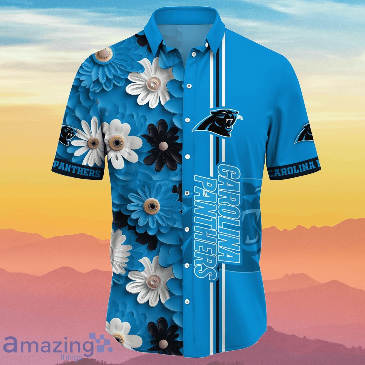 Carolina Panthers NFL Flower Hawaiian Shirt Summer Football Unique Gift For  Real Fans