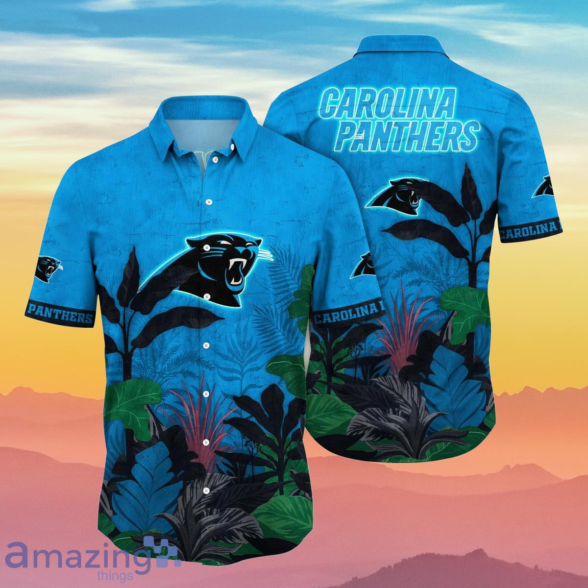 Carolina Panthers NFL Flower Hawaiian Shirt Unique Gift For Fans Product Photo 1