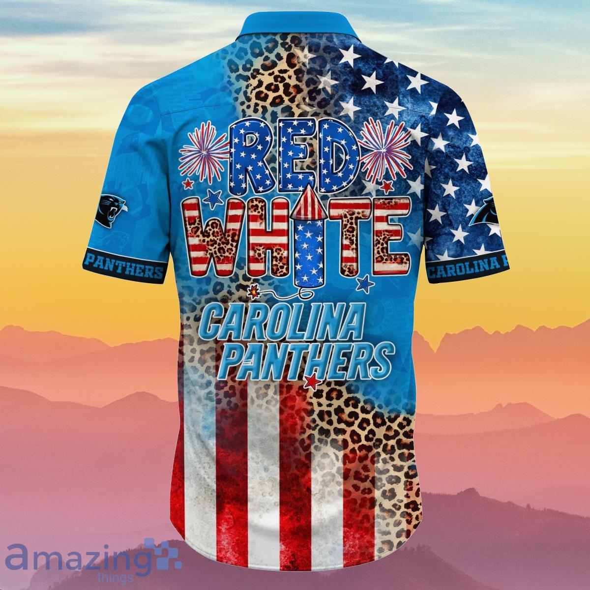 Carolina Panthers NFL Hawaii Shirt Independence Day Best Gift For Men And Women Fans image Carolina Panthers NFL Hawaii Shirt Independence Day Best Gift For Men And Women Fans Product Photo 3
