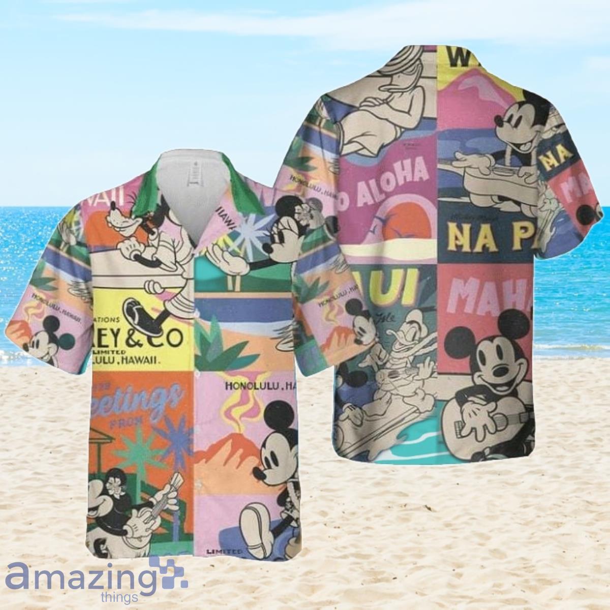 Cartoon Imagine Mickey Mouse Hot Summer 3D Hawaiian Shirt For Men And Women Product Photo 1