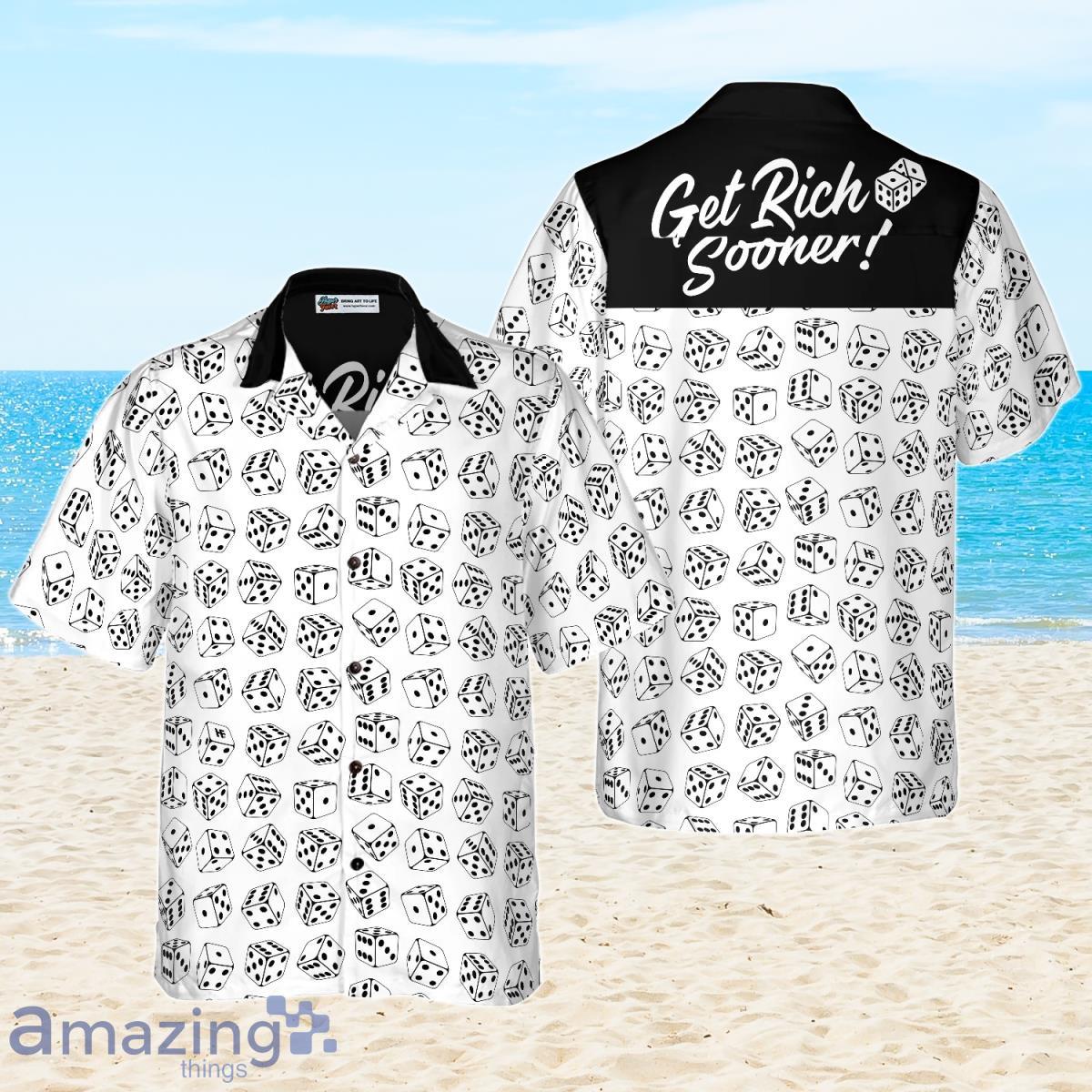 Casino Dice Pattern Get Rich Sooner Hawaiian Shirt For Men And Women Product Photo 1