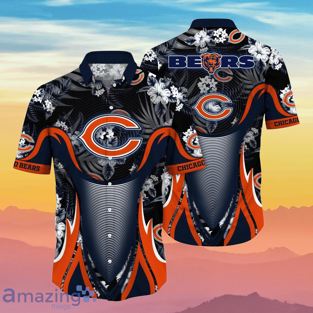 Chicago Bears NFL Flower Hawaiian Shirt Best Gift For Men And Women Fans