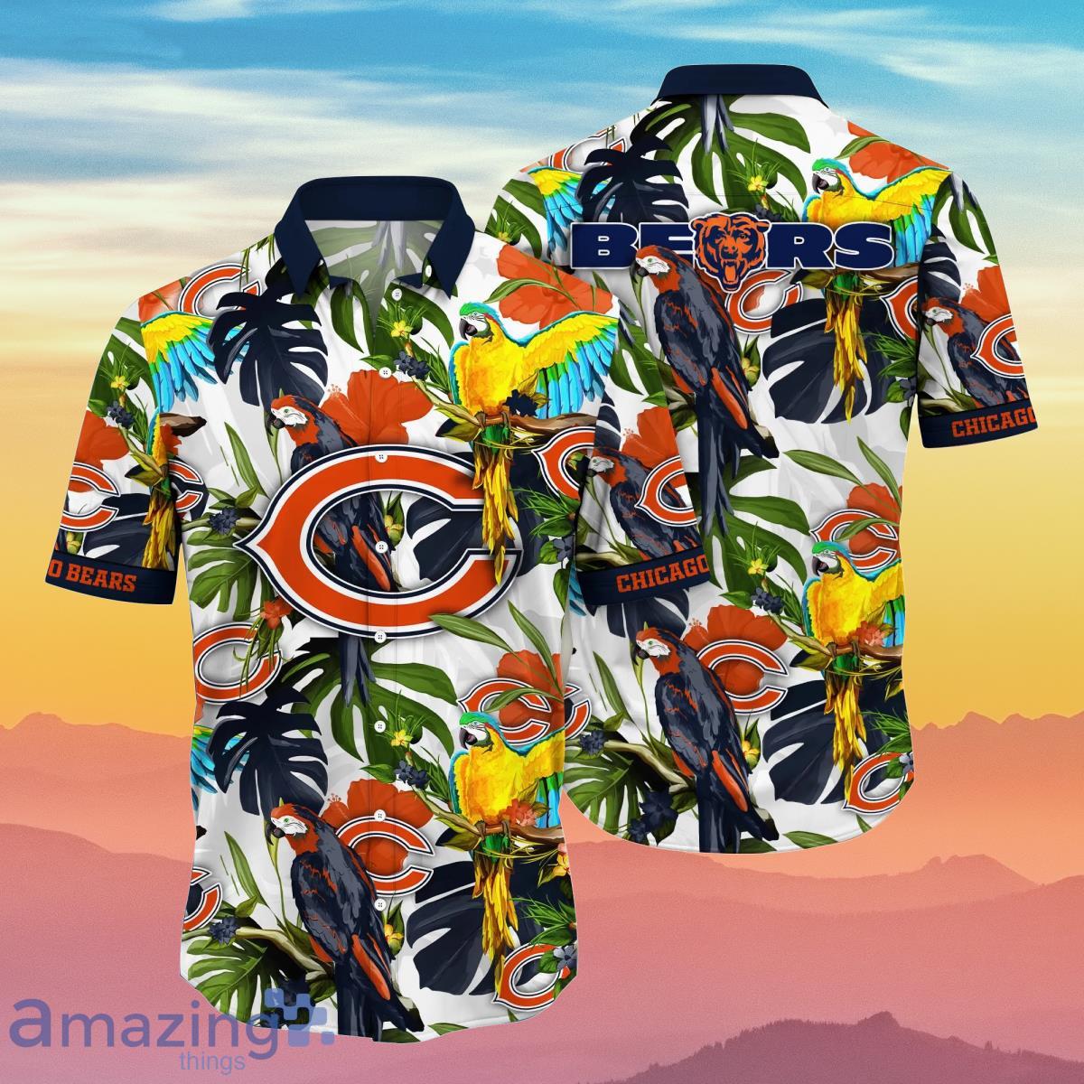 Chicago Bears NFL Flower Hawaiian Shirt Best Gift For Men And Women Fans