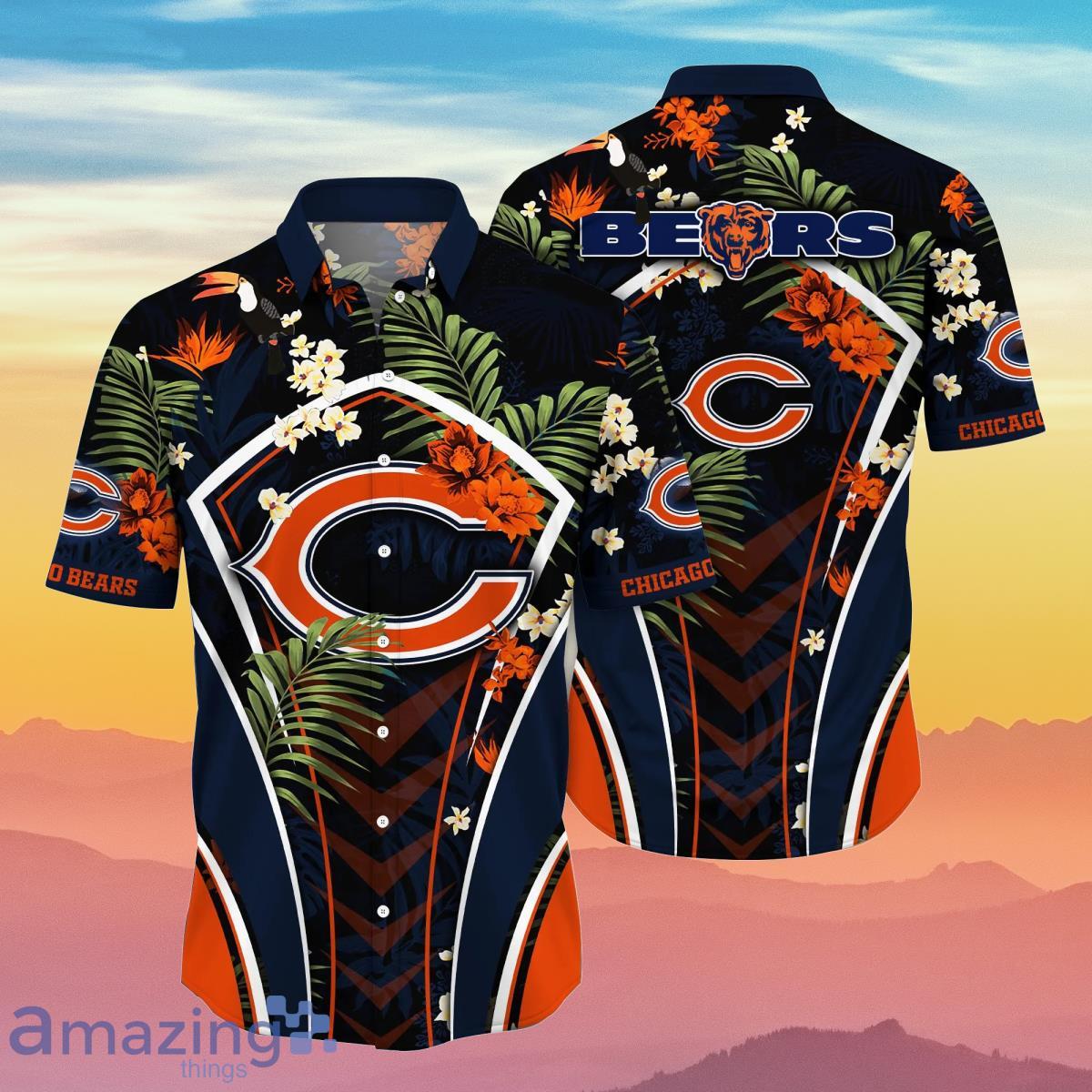 Chicago Bears NFL Flower Hawaiian Shirt Special Gift For Men And Women Fans