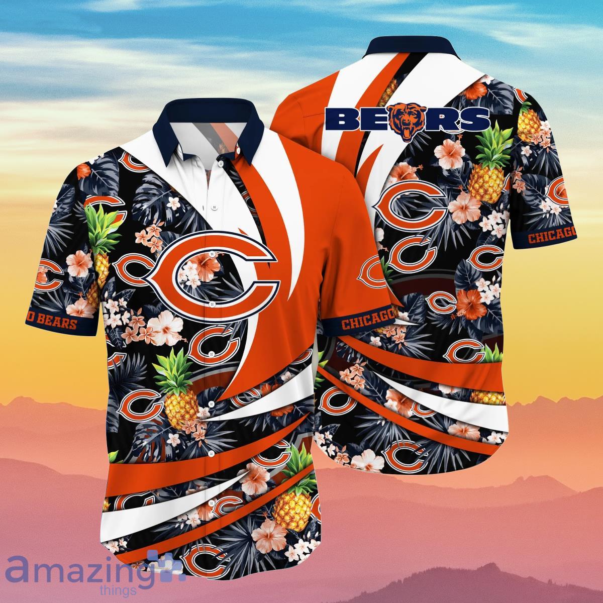 Chicago Bears NFL Flower Hawaiian Shirt Special Gift For Men And