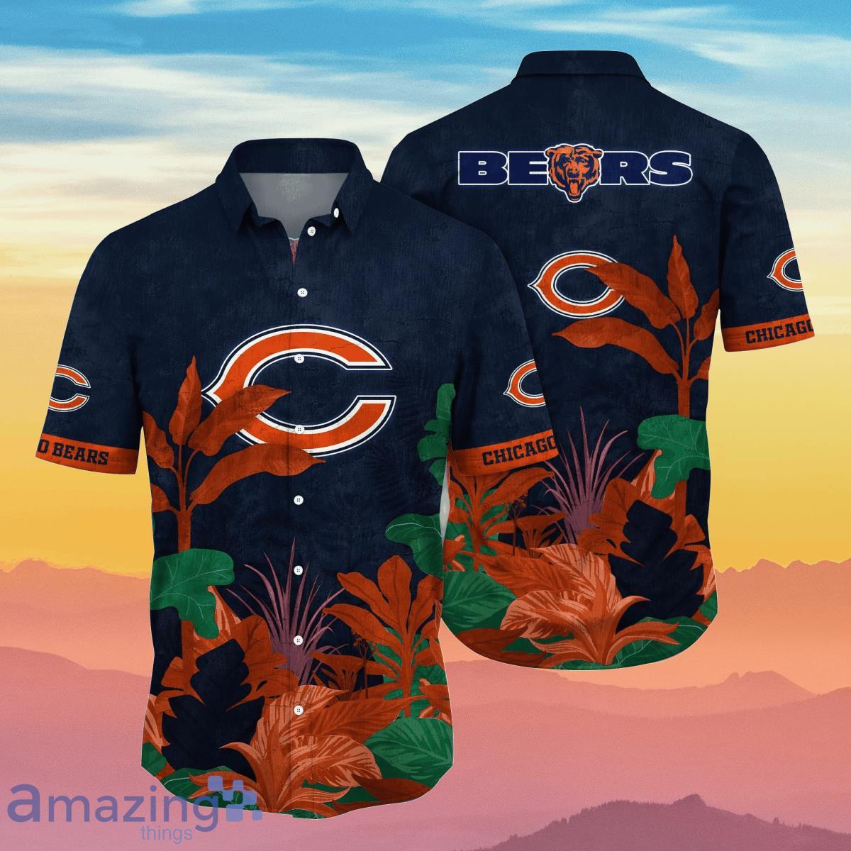 Chicago Bears NFL Flower Hawaiian Shirt Best Gift For Men And Women Fans