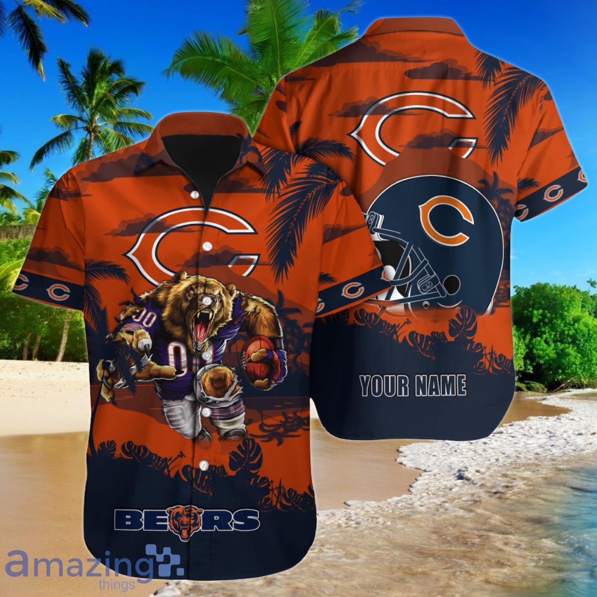 Chicago Bears Hawaiian shirt 3D gift for fan 