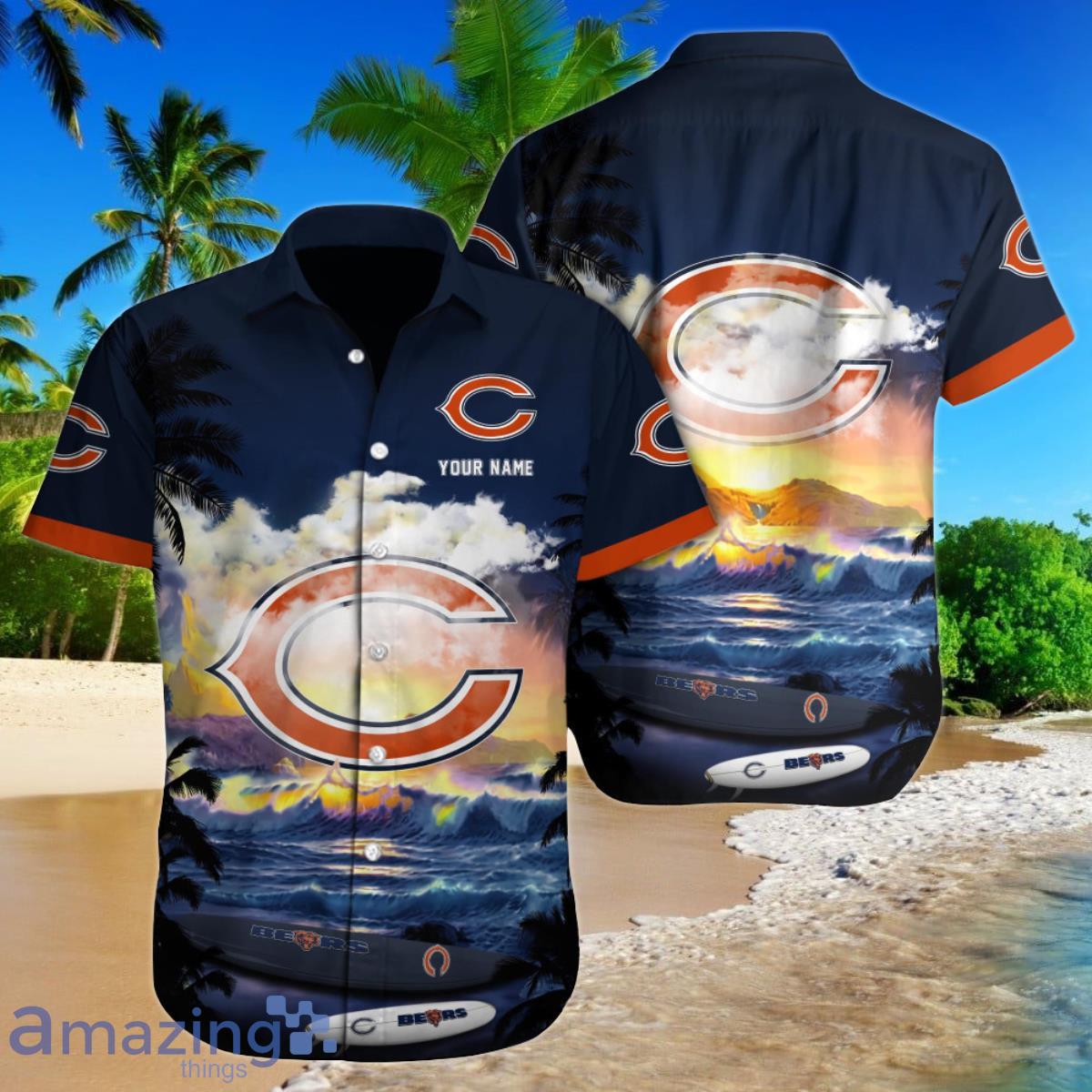 Chicago Bears NFL NFL Football Custom Name Hawaiian Shirt Special Gift For  Loyal Fans